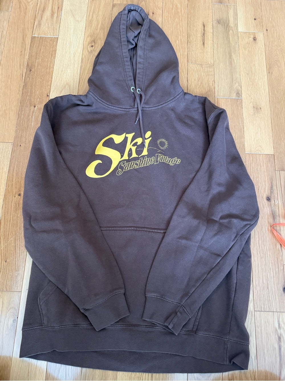 Brown 'Ski Sunshine Vintage' Pullover Hoodie
